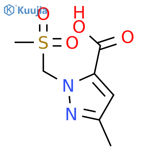 1H-Pyrazole-5-carboxylic acid, 3-methyl-1-[(methylsulfonyl)methyl]- structure