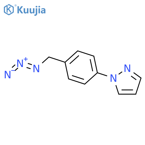 1-4-(azidomethyl)phenyl-1H-pyrazole structure