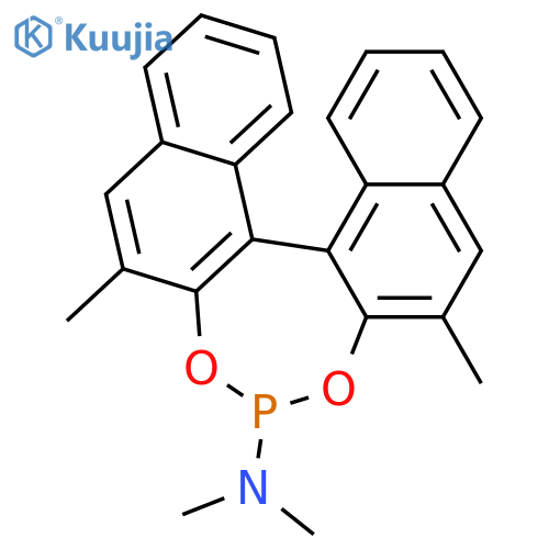 (11bR)-N,N,2,6-Tetramethyl-dinaphtho[2,1-d:1',2'-f][1,3,2]dioxaphosphepin-4-amine structure