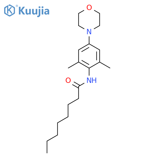 OCTANAMIDE, N-[2,6-DIMETHYL-4-(4-MORPHOLINYL)PHENYL]- structure