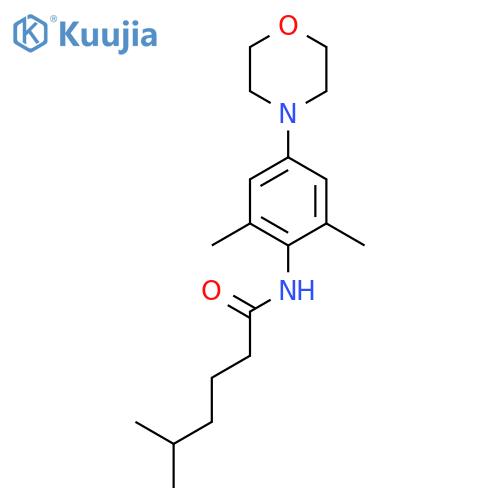 Hexanamide, N-[2,6-dimethyl-4-(4-morpholinyl)phenyl]-5-methyl- structure