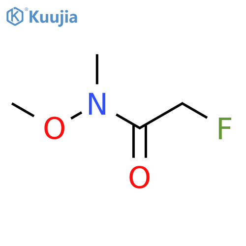 2-fluoro-N-methoxy-N-methylacetamide structure