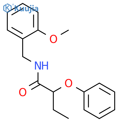 N-(2-methoxybenzyl)-2-phenoxybutanamide structure
