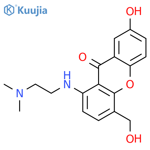 1-((2-(Dimethylamino)ethyl)amino)-7-hydroxy-4-(hydroxymethyl)-9H-xanthen-9-one structure