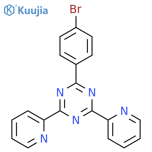 1,3,5-TRIAZINE, 2-(4-BROMOPHENYL)-4,6-DI-2-PYRIDINYL- structure