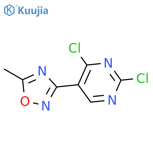 PYRIMIDINE, 2,4-DICHLORO-5-(5-METHYL-1,2,4-OXADIAZOL-3-YL)- structure