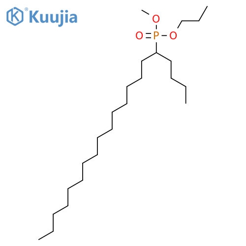 PHOSPHONIC ACID, (1-BUTYLHEXADECYL)-, METHYL PROPYL ESTER structure