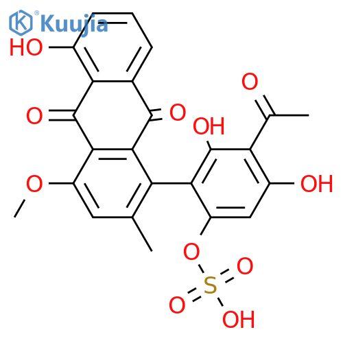 4'-O-Demethylknipholone; 2'-Me ether, 6'-O-sulfate structure