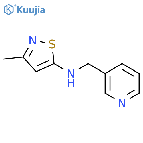 3-methyl-N-(pyridin-3-ylmethyl)-1,2-thiazol-5-amine structure