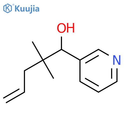 3-Pyridinemethanol, a-(1,1-dimethyl-3-buten-1-yl)- structure
