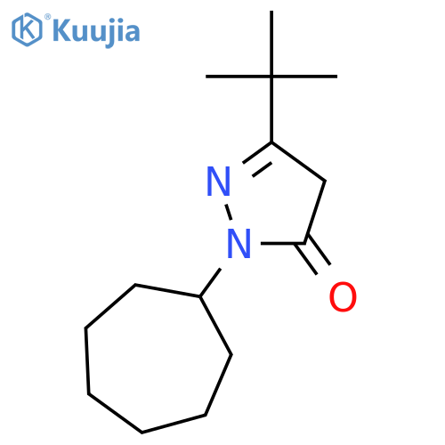 3H-Pyrazol-3-one,2-cycloheptyl-5-(1,1-dimethylethyl)-2,4-dihydro- structure