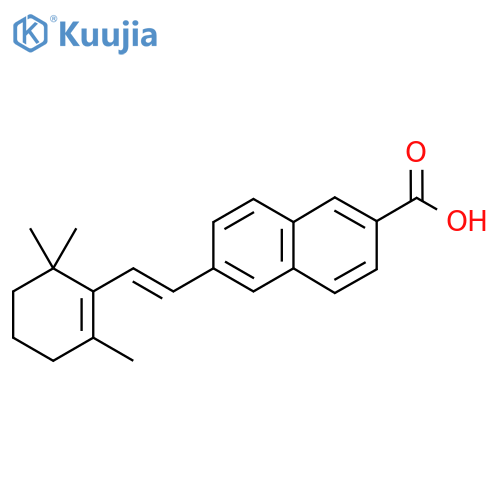 6-(2-(2,6,6-Trimethyl-1-cyclohexen-1-yl)ethen-1-yl)-2-naphthalenecarboxylic acid structure