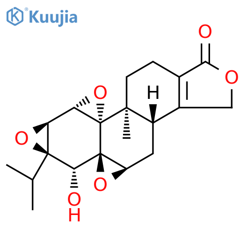 Trisoxireno[4b,5:6,7:8a,9]phenanthro[1,2-c]furan-1(3H)-one, 3b,4,4a,6,6a,7a,7b,8b,9,10-decahydro-6-hydroxy-8b-methyl-6a-(1-methylethyl)-, (3bS,4aR,5aR,6R,6aR,7aS,7bS,8aS,8bS)- structure