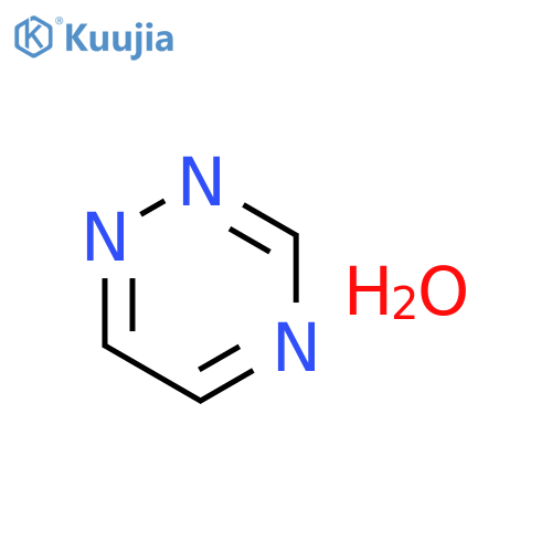 1,2,4-Triazine, monohydrate structure