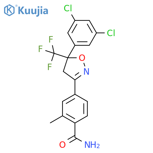 4-[5-(3,5-Dichlorophenyl)-5-(trifluoromethyl)-4,5-dihydroisoxazole-3-yl]-2-methylbenzamide structure