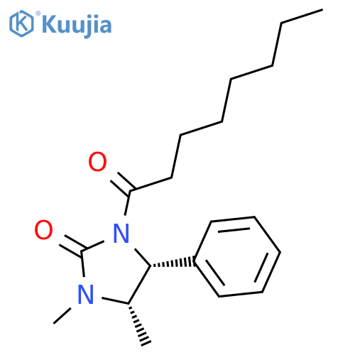 2-IMIDAZOLIDINONE, 1,5-DIMETHYL-3-(1-OXOOCTYL)-4-PHENYL-, (4R,5S)- structure