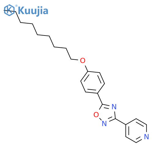 Pyridine, 4-[5-[4-(nonyloxy)phenyl]-1,2,4-oxadiazol-3-yl]- structure