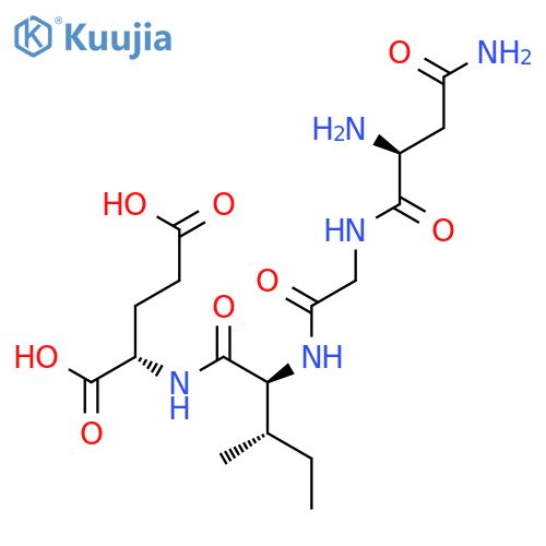 L-GLUTAMIC ACID, L-ASPARAGINYLGLYCYL-L-ISOLEUCYL- structure