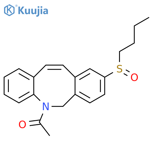 DIBENZ[B,F]AZOCINE, 5-ACETYL-9-(BUTYLSULFINYL)-5,6-DIHYDRO- structure