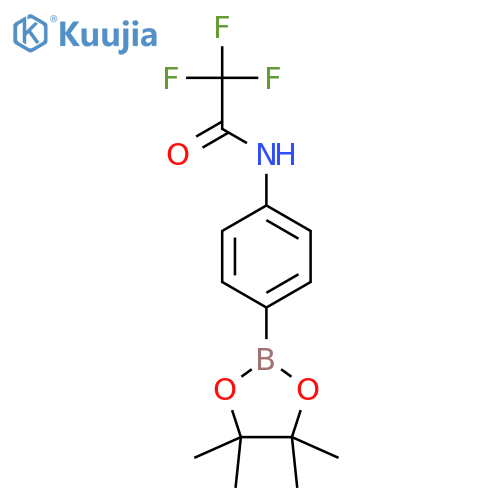 Acetamide,2,2,2-trifluoro-N-[4-(4,4,5,5-tetramethyl-1,3,2-dioxaborolan-2-yl)phenyl]- structure