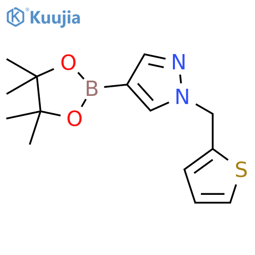 4-(4,4,5,5-Tetramethyl-1,3,2-dioxaborolan-2-yl)-1-(2-thienylmethyl)-1H-pyrazole structure