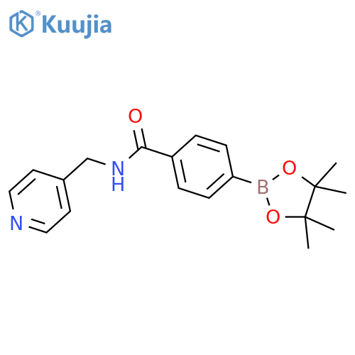 Benzamide,N-(4-pyridinylmethyl)-4-(4,4,5,5-tetramethyl-1,3,2-dioxaborolan-2-yl)- structure