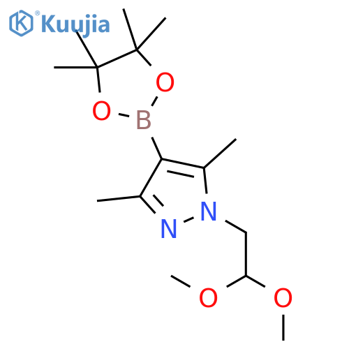 1H-Pyrazole,1-(2,2-dimethoxyethyl)-3,5-dimethyl-4-(4,4,5,5-tetramethyl-1,3,2-dioxaborolan-2-yl)- structure