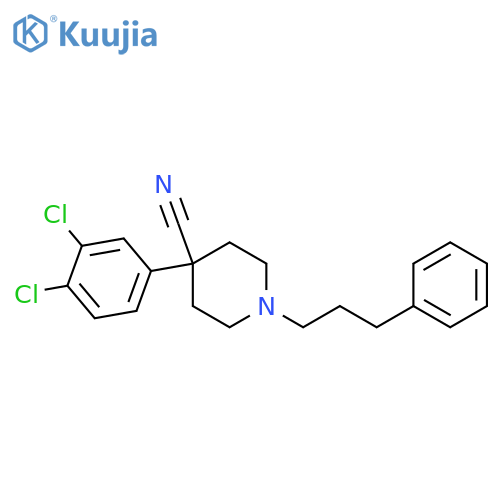 4-PIPERIDINECARBONITRILE, 4-(3,4-DICHLOROPHENYL)-1-(3-PHENYLPROPYL)- structure