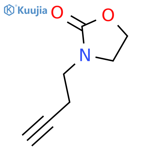 3-(but-3-yn-1-yl)-1,3-oxazolidin-2-one structure
