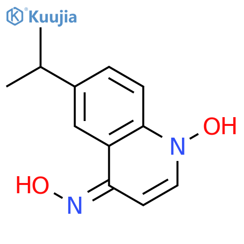 4-Quinolinamine,N-hydroxy-6-(1-methylethyl)-, 1-oxide structure