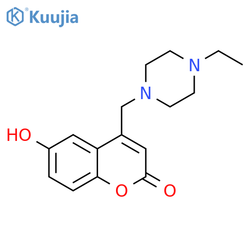 4-(4-ethylpiperazin-1-yl)methyl-6-hydroxy-2H-chromen-2-one structure