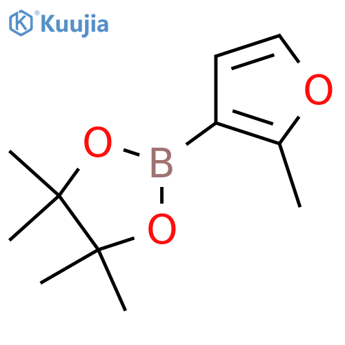 4,4,5,5-tetramethyl-2-(2-methylfuran-3-yl)-1,3,2-dioxaborolane structure