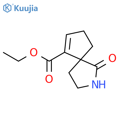 2-AZASPIRO[4.4]NON-6-ENE-6-CARBOXYLIC ACID, 1-OXO-, ETHYL ESTER structure