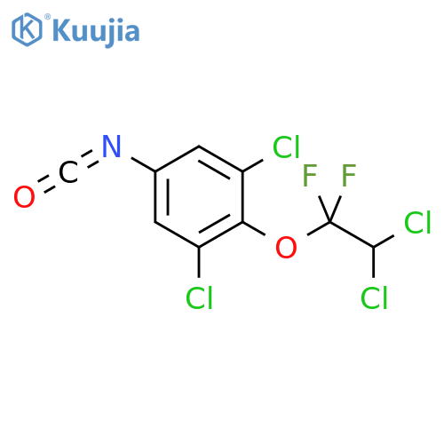 Benzene, 1,3-dichloro-2-(2,2-dichloro-1,1-difluoroethoxy)-5-isocyanato- structure