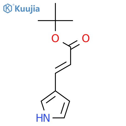 tert-butyl (2E)-3-(1H-pyrrol-3-yl)prop-2-enoate structure