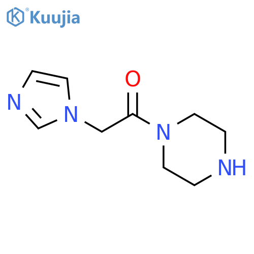 PIPERAZINE, 1-(1H-IMIDAZOL-1-YLACETYL)- structure