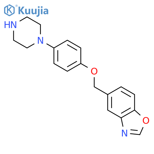 Benzoxazole, 5-[[4-(1-piperazinyl)phenoxy]methyl]- structure