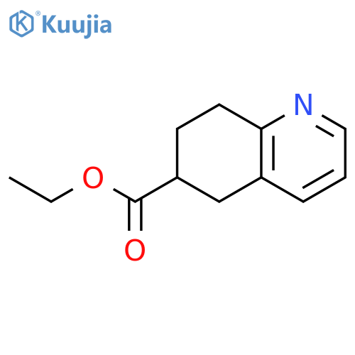 6-Quinolinecarboxylic acid, 5,6,7,8-tetrahydro-, ethyl ester structure