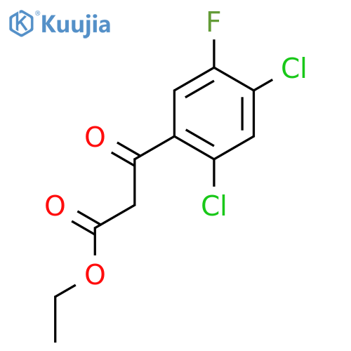 Ethyl 3-(2,4-dichloro-5-fluorophenyl)-3-oxopropanoate structure