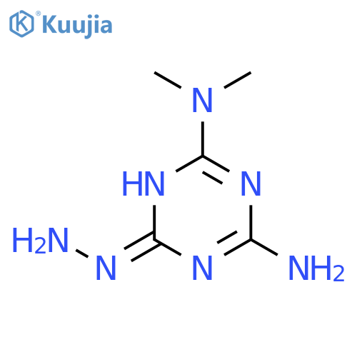 1,3,5-TRIAZIN-2(1H)-ONE, 4-AMINO-6-(DIMETHYLAMINO)-, HYDRAZONE structure