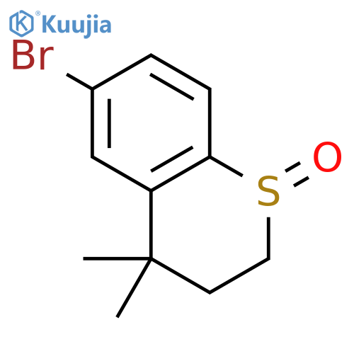 6-Bromo-4,4-dimethylthiochroman 1-oxide structure