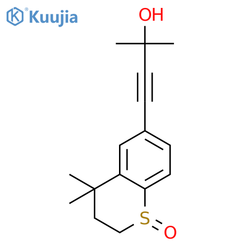 6-(3-Hydroxy-3-methylbut-1-yn-1-yl)-4,4-dimethylthiochroman 1-oxide structure