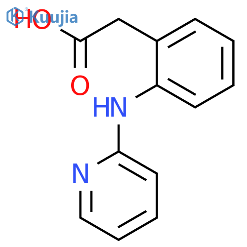 BENZENEACETIC ACID, 2-(2-PYRIDINYLAMINO)- structure