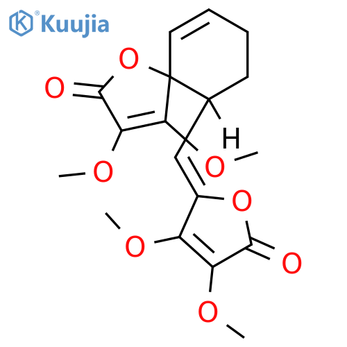 6-[(Z)-(3,4-dimethoxy-5-oxofuran-2-ylidene)methyl]-3,4-dimethoxy-1-oxaspiro[4.5]deca-3,9-dien-2-one structure