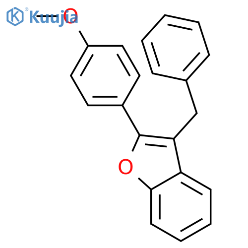 BENZOFURAN, 2-(4-METHOXYPHENYL)-3-(PHENYLMETHYL)- structure