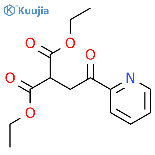 Propanedioic acid, [2-oxo-2-(2-pyridinyl)ethyl]-, diethyl ester structure