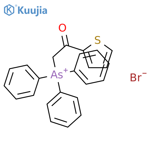 [2-Oxo-2-(thiophen-2-yl)ethyl](triphenyl)arsanium bromide structure