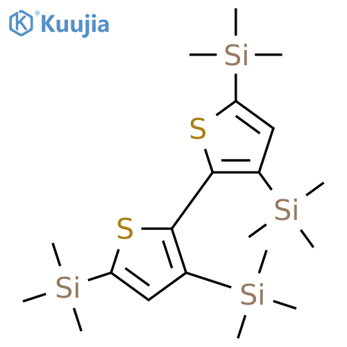 SILANE, [2,2'-BITHIOPHENE]-3,3',5,5'-TETRAYLTETRAKIS[TRIMETHYL- structure