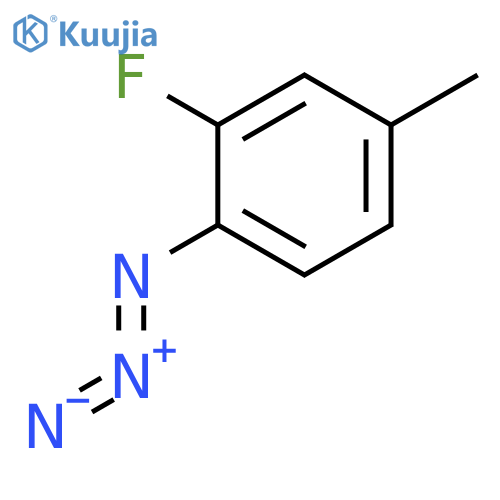 1-azido-2-fluoro-4-methylbenzene structure