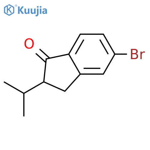 1H-INDEN-1-ONE, 5-BROMO-2,3-DIHYDRO-2-(1-METHYLETHYL)- structure